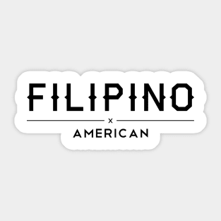 Filipino American by AiReal Apparel Sticker